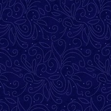 Backing Marble Scroll Navy 1026B